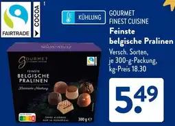 Aldi Süd GOURMET FINEST CUISINE Feinste belgische Pralinen Angebot