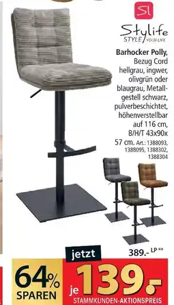 Zurbrüggen Stylife barhocker polly Angebot