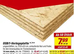 toom Baumarkt Osb/1-verlegeplatte Angebot