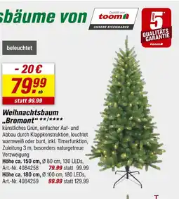 toom Baumarkt Toom weihnachtsbaum bromont 150 cm Angebot
