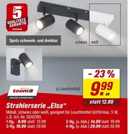 toom Baumarkt Toom strahlerserie elsa 1-flg Angebot