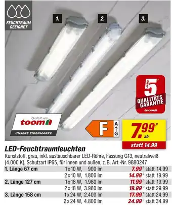 toom Baumarkt Toom led-feuchtraumleuchte länge 67 cm Angebot