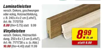 toom Baumarkt Laminatleisten Angebot