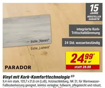 toom Baumarkt Parador eiche navaro Angebot