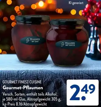 Aldi Süd GOURMET FINEST CUISINE Gourmet-Pflaumen Angebot