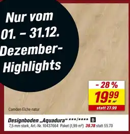 toom Baumarkt Designboden aquadura camden eiche natur Angebot