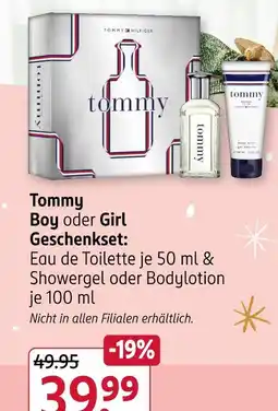 Rossmann Tommy hilfiger tommy boy oder girl geschenkset Angebot