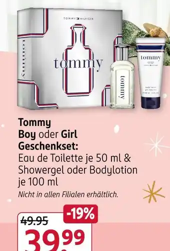 Rossmann Tommy hilfiger tommy boy oder girl geschenkset Angebot