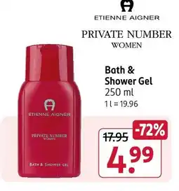 Rossmann Etienne aigner bath & shower gel Angebot