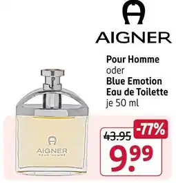Rossmann Aigner pour homme oder blue emotion eau de toilette Angebot
