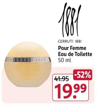 Rossmann Cerruti 1881 pour femme eau de toilette Angebot