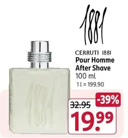 Rossmann Cerruti 1881 pour homme after shave Angebot