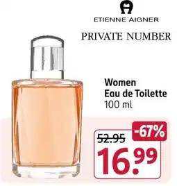 Rossmann Etienne aigner private number women eau de toilette Angebot