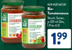 Aldi Süd NUR NUR NATUR Bio Tomatensauce Angebot
