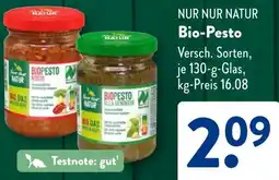 Aldi Süd NUR NUR NATUR Bio-Pesto Angebot