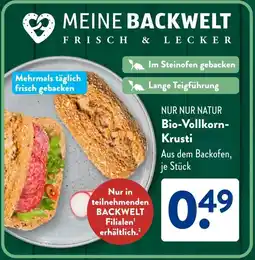 Aldi Süd NUR NUR NATUR Bio-Vollkorn Krusti Angebot