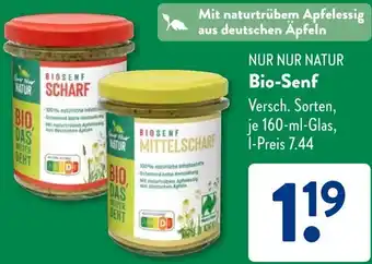 Aldi Süd NUR NUR NATUR Bio-Senf Angebot