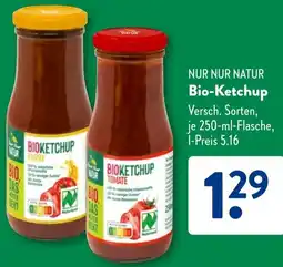 Aldi Süd NUR NUR NATUR Bio-Ketchup Angebot