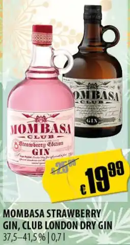 FreeOneShop Mombasa strawberry gin, club london dry gin Angebot