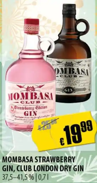 FreeOneShop Mombasa strawberry gin, club london dry gin Angebot
