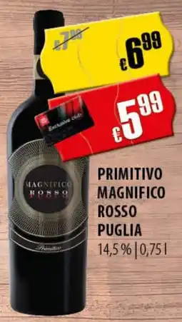 FreeOneShop Primitivo magnifico rosso puglia Angebot