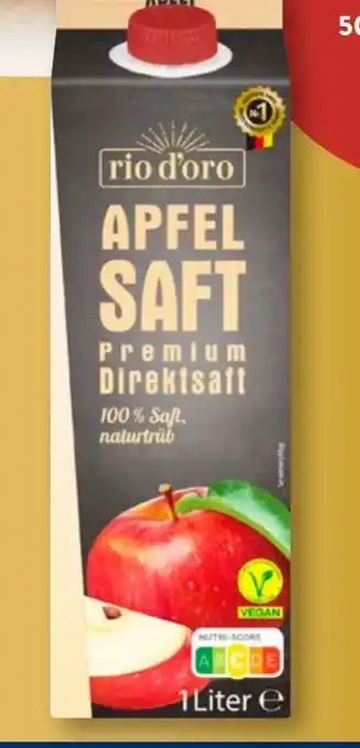 Aldi Süd rio d'oro Apfeldirektsaft Naturtrüb Angebot
