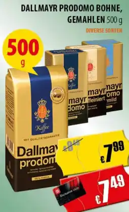 FreeOneShop Dallmayr prodomo bohne, gemahlen Angebot