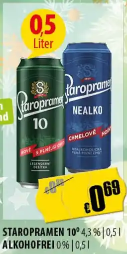 FreeOneShop Staropramen 10° oder alkohofrei Angebot