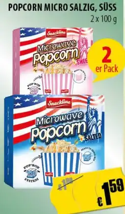 FreeOneShop Popcorn micro salzig, süss Angebot