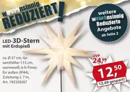Sonderpreis Baumarkt LED-3D-Stern mit Erdspieẞ Angebot