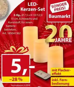 Sonderpreis Baumarkt LED Kerzen-Set Angebot