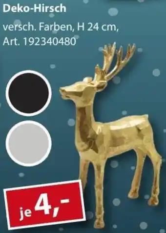 Sonderpreis Baumarkt Deko-Hirsch Angebot