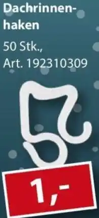 Sonderpreis Baumarkt Dachrinnenhaken Angebot