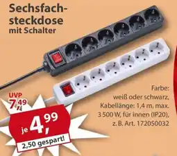 Sonderpreis Baumarkt Sechsfach- steckdose Angebot