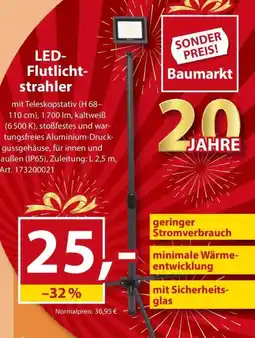 Sonderpreis Baumarkt LED- Flutlicht- strahler Angebot