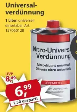 Sonderpreis Baumarkt Universal- verdünnung Angebot