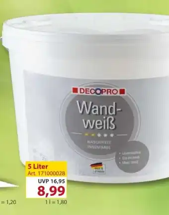 Sonderpreis Baumarkt DECOPRO Wandweiẞ Angebot