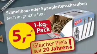 Sonderpreis Baumarkt Schnellbau- oder Spanplattenschrauben Angebot