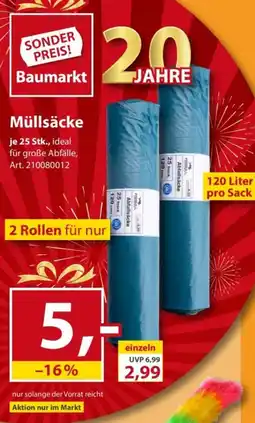 Sonderpreis Baumarkt Müllsäcke Angebot