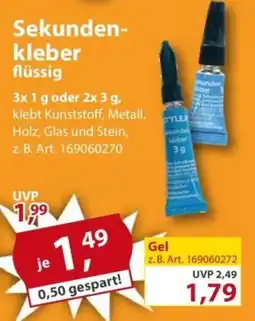 Sonderpreis Baumarkt Sekunden- kleber flüssig Angebot