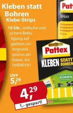 Sonderpreis Baumarkt Pattex Kleben statt Bohren Klebe-Strips Angebot