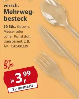 Sonderpreis Baumarkt Mehrweg- besteck Angebot