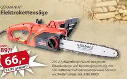 Sonderpreis Baumarkt GERMANIA Elektrokettensäge Angebot
