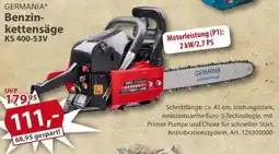 Sonderpreis Baumarkt GERMANIA Benzin- kettensäge KS 400-53V Angebot