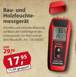 Sonderpreis Baumarkt Bau- und Holzfeuchte- messgerät Angebot