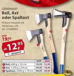 Sonderpreis Baumarkt GERMANIA Beil, Axt oder Spaltaxt Angebot