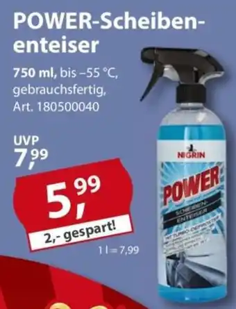 Sonderpreis Baumarkt NIGRIN POWER-Scheiben- enteiser Angebot