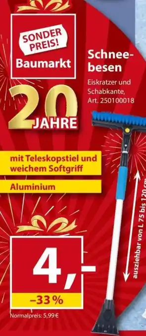 Sonderpreis Baumarkt Schnee-besen Angebot