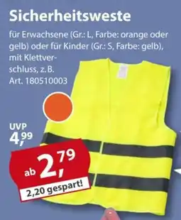 Sonderpreis Baumarkt Sicherheitsweste Angebot