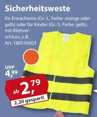 Sonderpreis Baumarkt Sicherheitsweste Angebot